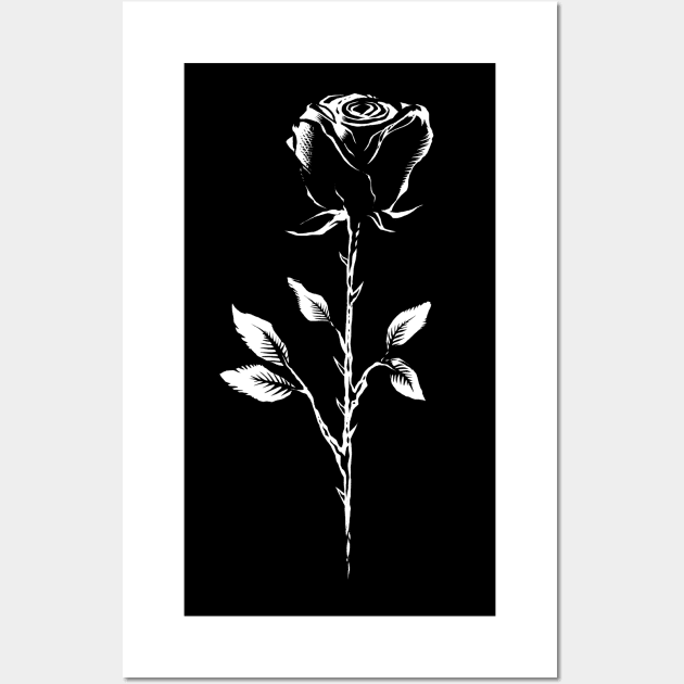 Black Rose Wall Art by wildsidecomix